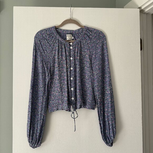 Madewell x Christy Dawn Josephine Peasant Top in Floral - Picture 1 of 3